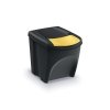 Zestaw koszy do segregacji SORTIBOX 3x25L czarny / kolorowe klapki